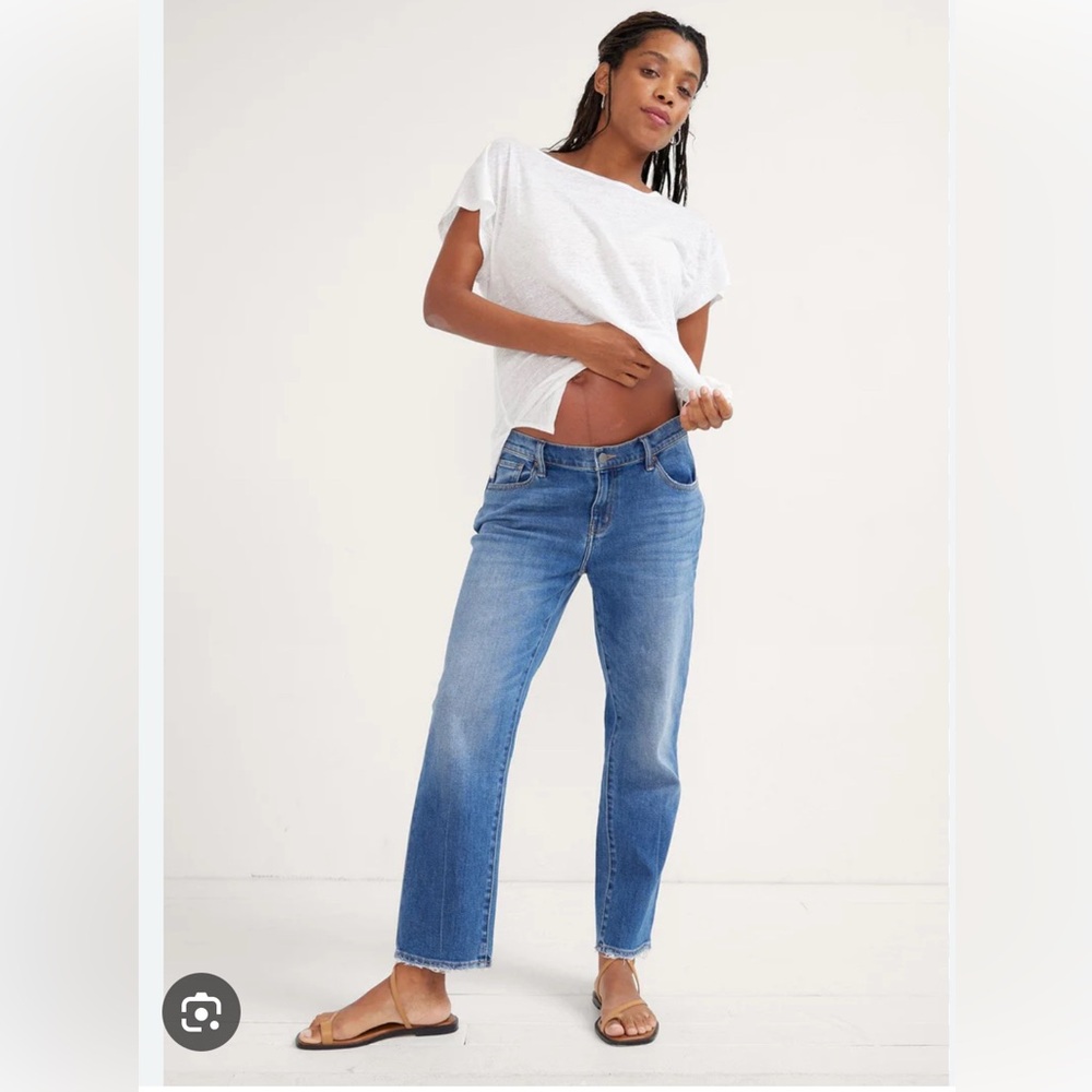 NWOT Hatch Boyfriend Marernity Jeans